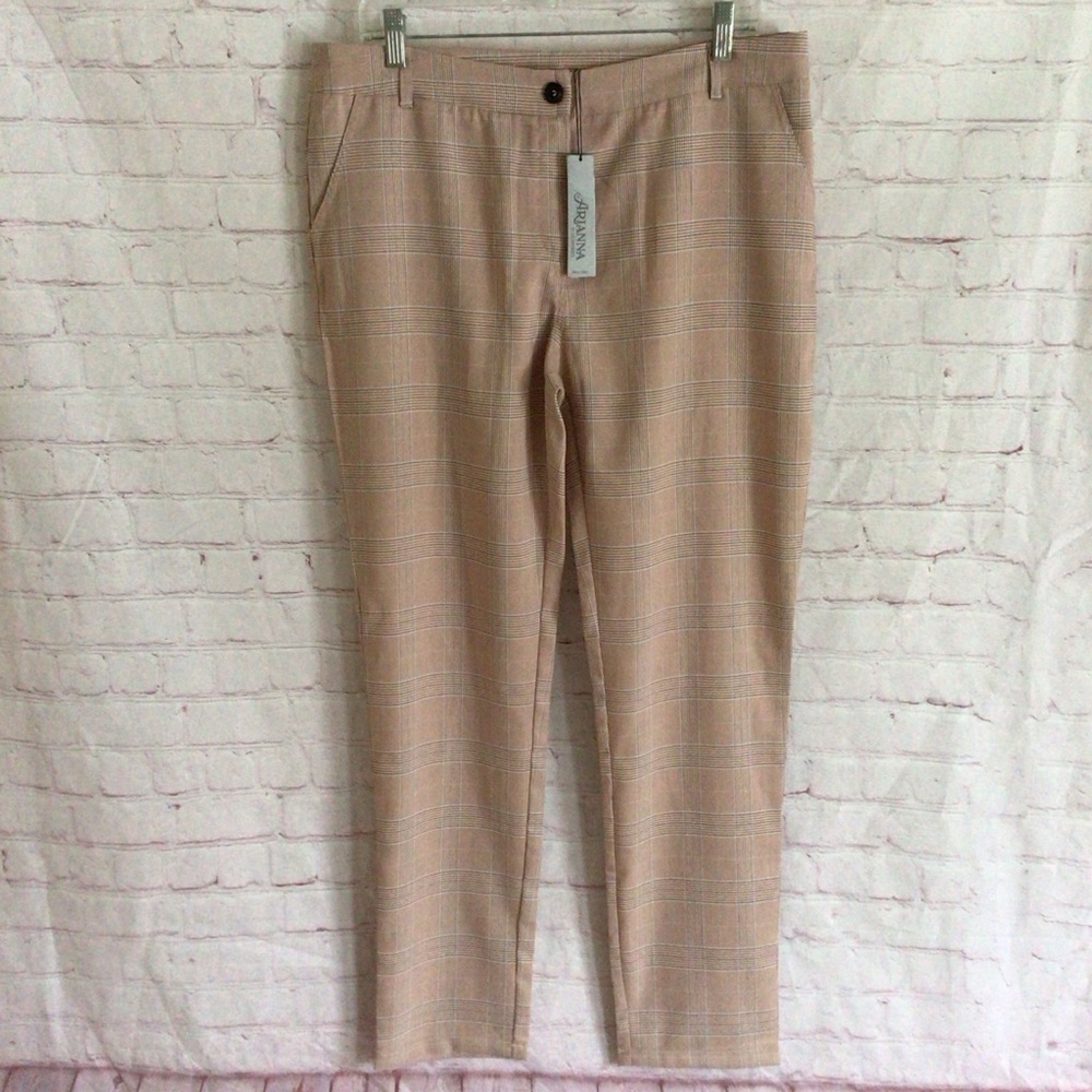 Arianna by Howard’s Plaid Dress Pants - Size XL